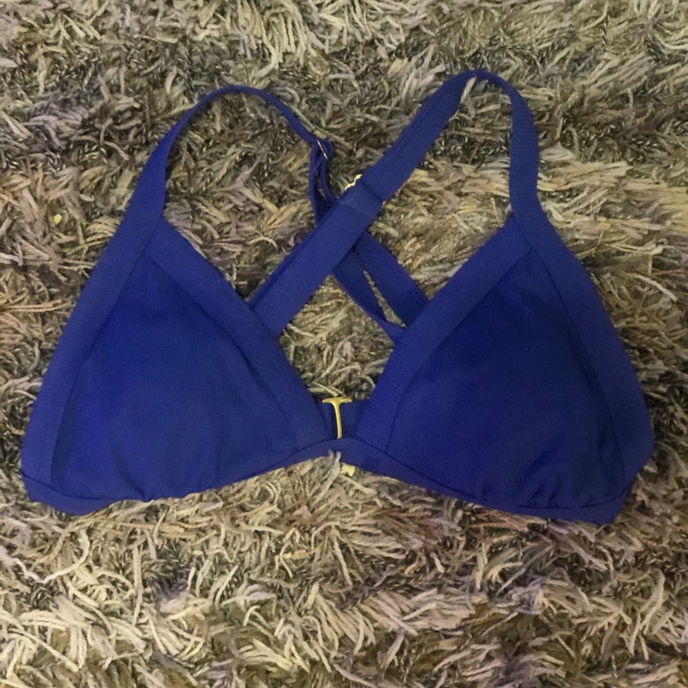 Blue target bikini top!